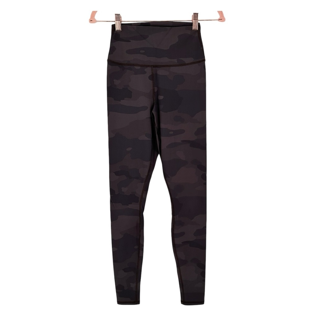 ALO Yoga Womens XS Vapor High Waisted Camo Brown Leggings Athleisure